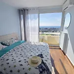 شقة Sea View Riviera, 3 Pieces Vue Panoramique, 2 Chambres, 4p, Pk, Ac *