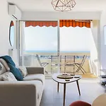 Sea View Riviera, 3 Pieces Vue Panoramique, 2 Chambres, 4p, Pk, Ac Apartment *