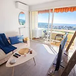 شقة Sea View Riviera, 3 Pieces Vue Panoramique, 2 Chambres, 4p, Pk, Ac