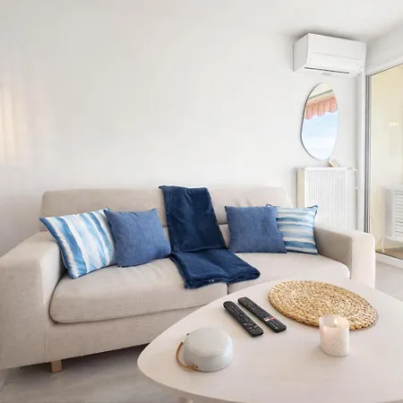 Sea View Riviera, 3 Pieces Vue Panoramique, 2 Chambres, 4p, Pk, Ac Apartment *